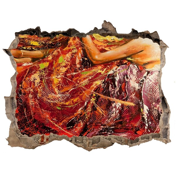 Hole in the wall sticker The submerged world of colors