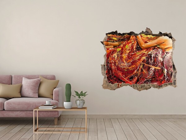 Hole in the wall sticker The submerged world of colors