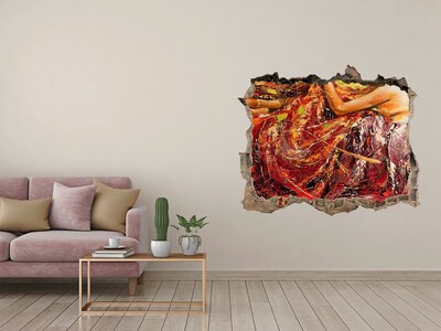 Hole in the wall sticker The submerged world of colors