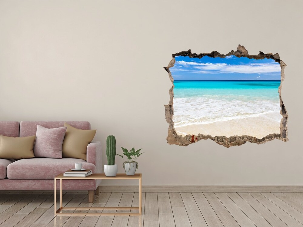 Hole in the wall sticker Tropical beach