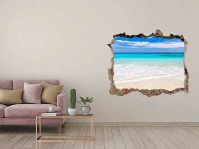 Hole in the wall sticker Tropical beach