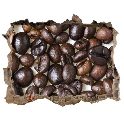 3D wall hole wallpaper Coffee beans