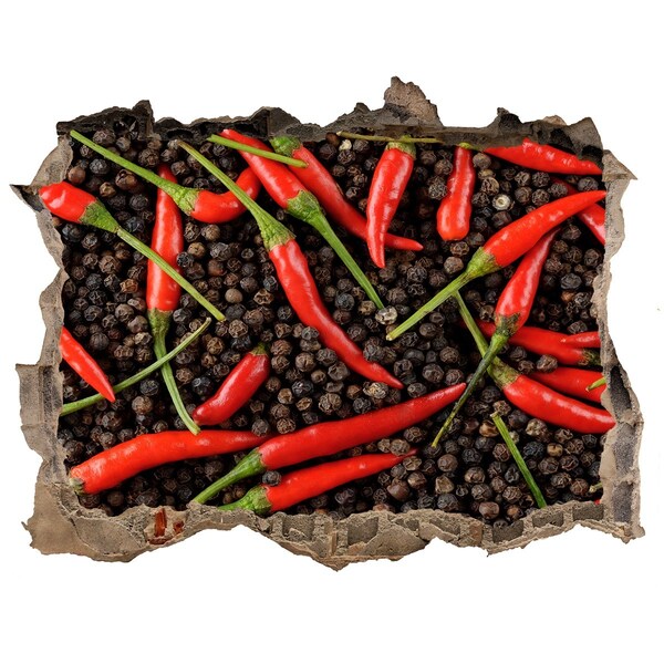 Hole in the wall sticker Hole in the wall with spices