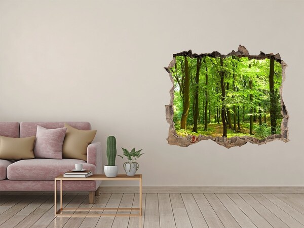 Hole wall sticker Forest track