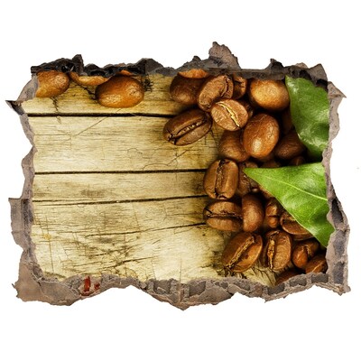 3D wall hole Coffee in a concrete hole