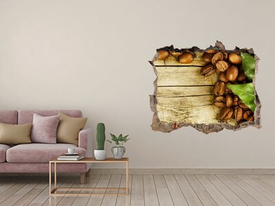 3D wall hole Coffee in a concrete hole