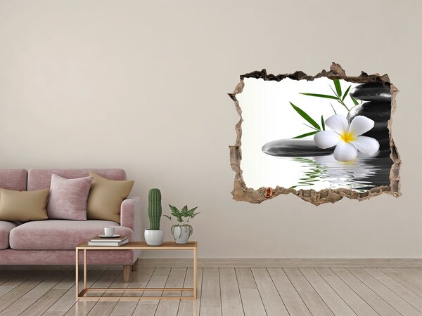 Hole wall sticker Zen stones