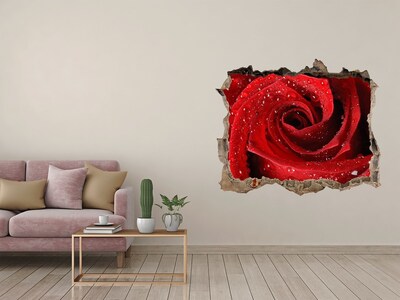 Hole wall sticker Rose drops