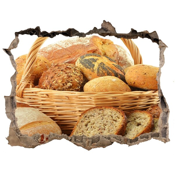 Hole in the wall sticker Bread in the basket