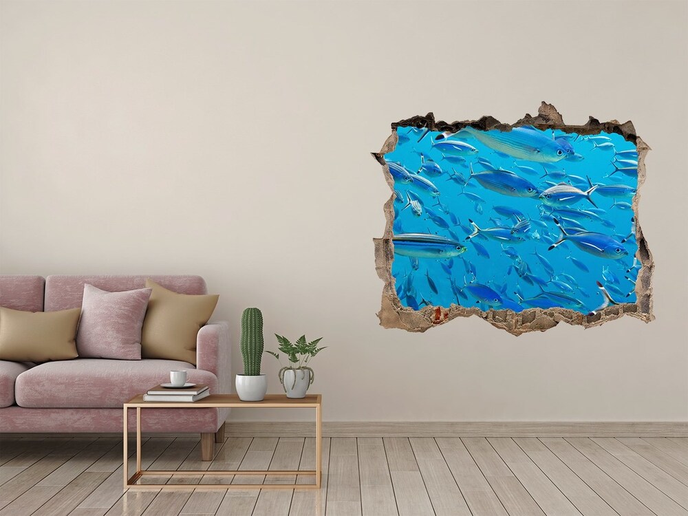 Hole in the wall decal Coral fish