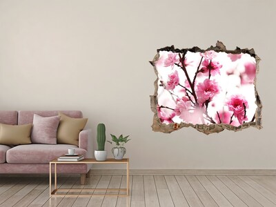 Hole in the wall sticker Plum flower