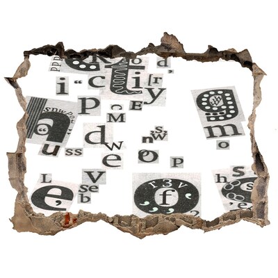 Hole in the wall decal Literary Hole in the Wall