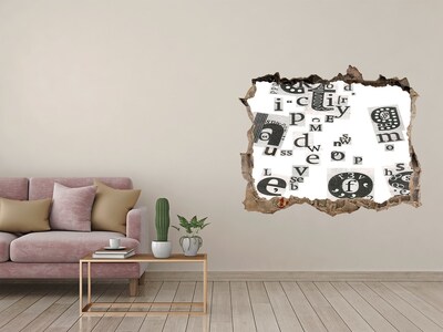 Hole in the wall decal Literary Hole in the Wall