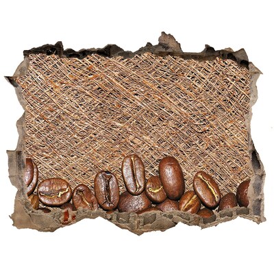 Hole in the wall sticker Coffee beans