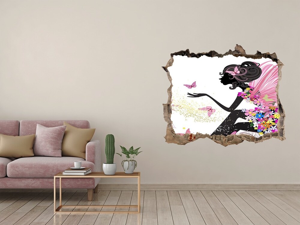 Hole wall sticker Fairy