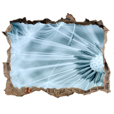 Hole in the wall sticker The floral world behind the wall