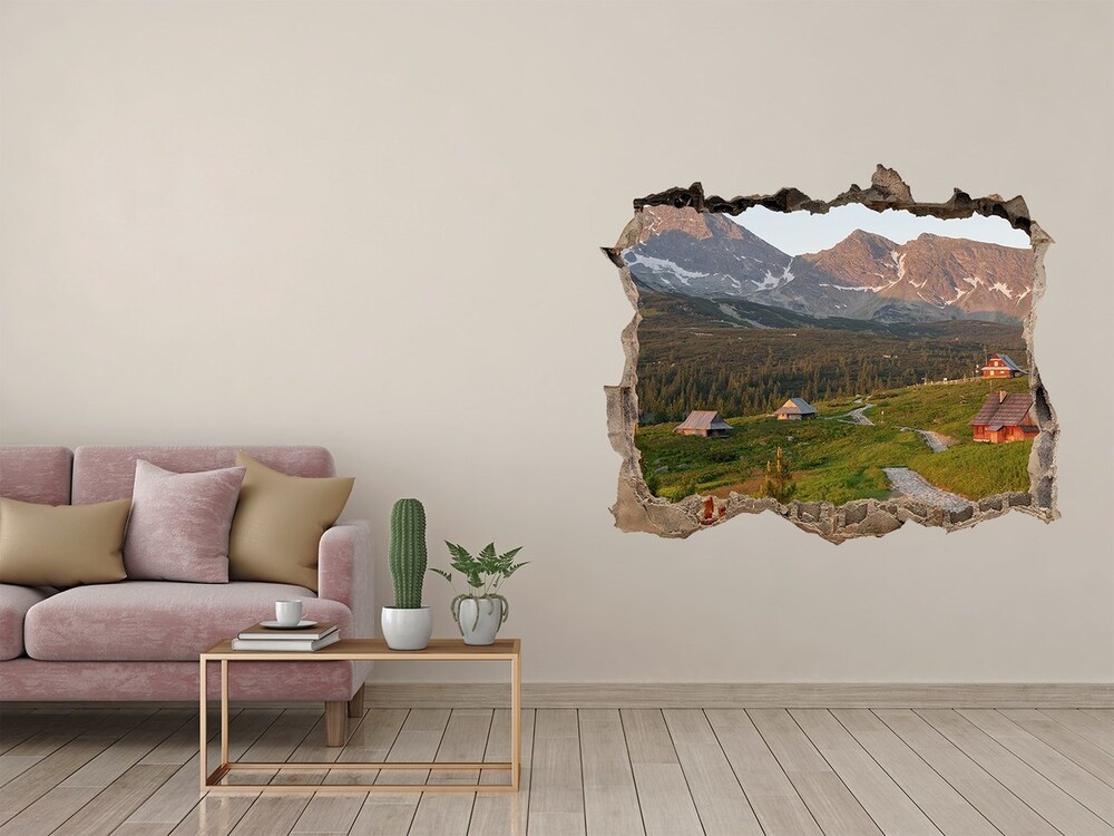 Hole wall sticker Glade in the Tatra Mountains