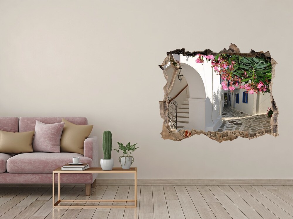 3D wall hole Charming streets