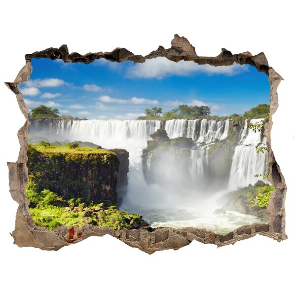 3D wall hole Argentina waterfall