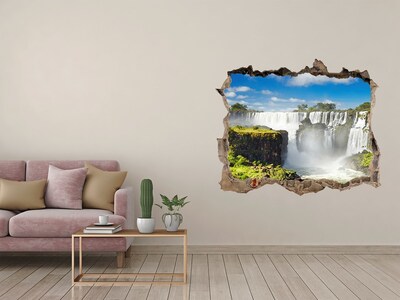 3D wall hole Iguazu Falls