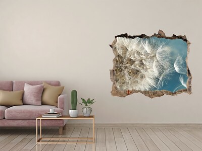 Hole in the wall sticker Dandelions against the sky