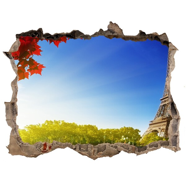 Hole in the wall decal The Eiffel Tower in Paris