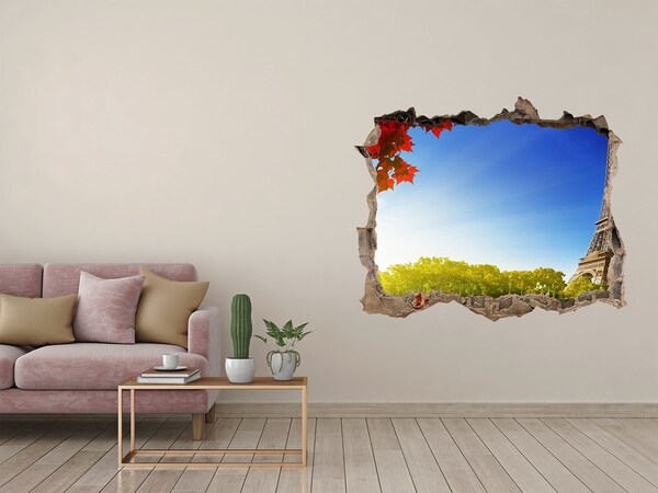 Hole in the wall decal The Eiffel Tower in Paris