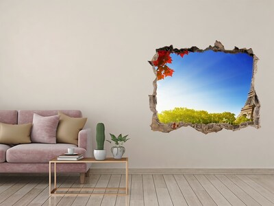 Hole in the wall decal The Eiffel Tower in Paris