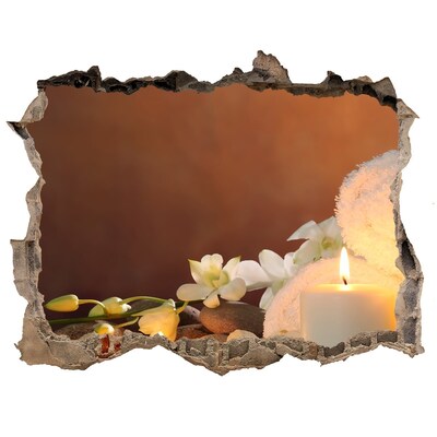 Hole in the wall decal Relax at the spa