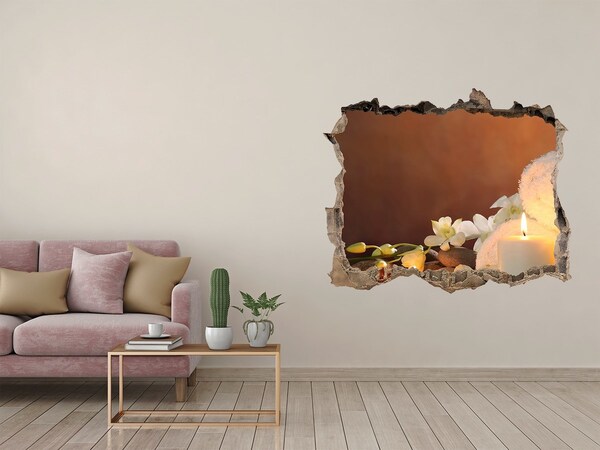 Hole in the wall decal Relax at the spa