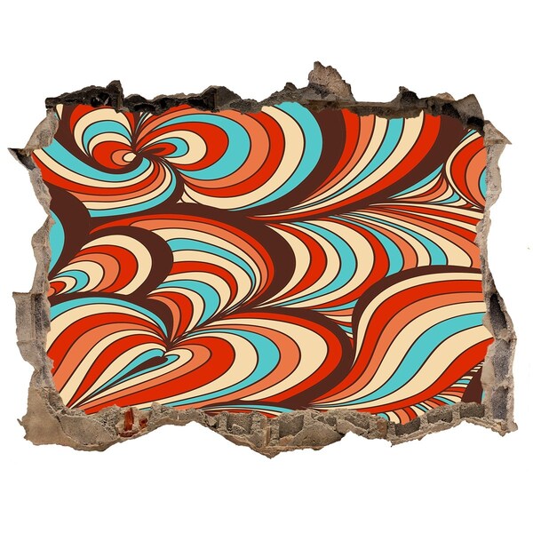 Hole in the wall sticker A colorful swirl of patterns