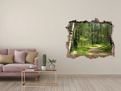 Hole in the wall decal Path in the forest