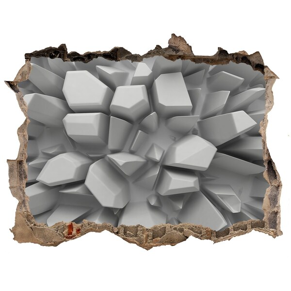 Hole in the wall sticker Broken crystal wall