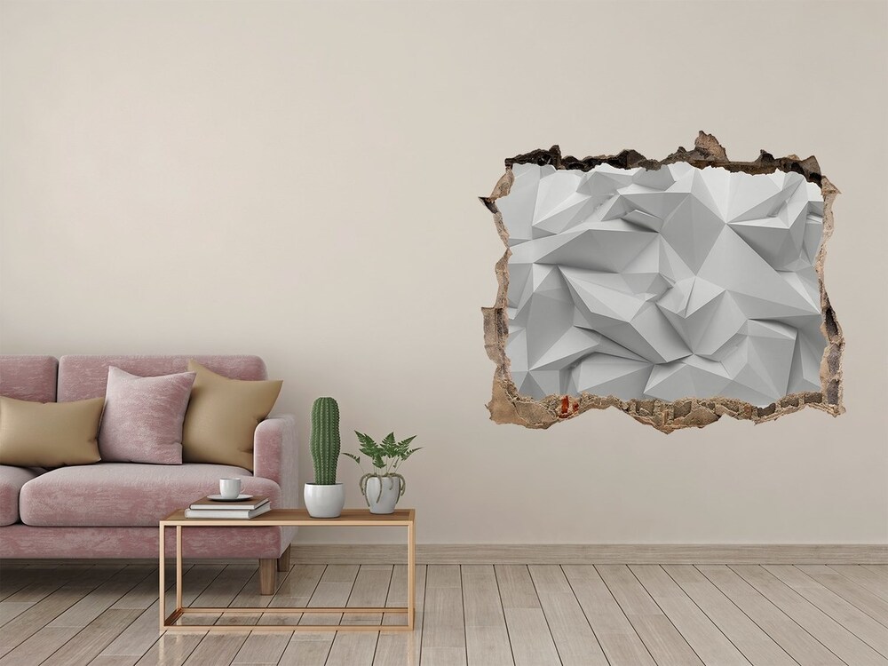 Hole wall sticker 3D abstraction