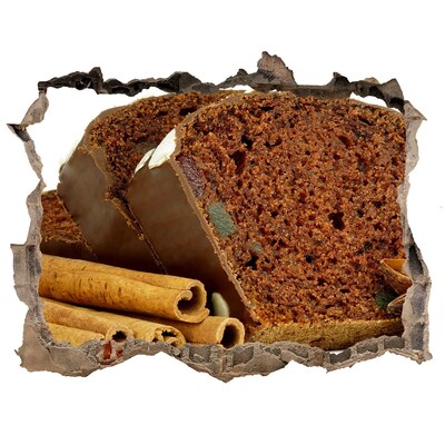 Hole wall sticker Chocolate cake with spices
