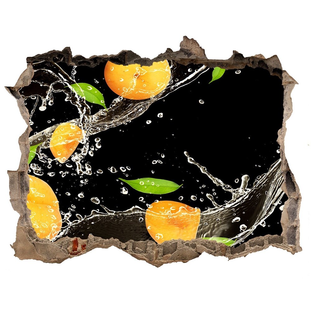 3D wall hole Apricots and water