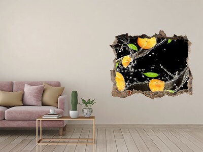 3D wall hole Fruit Waterfall in a Hole in the Wall