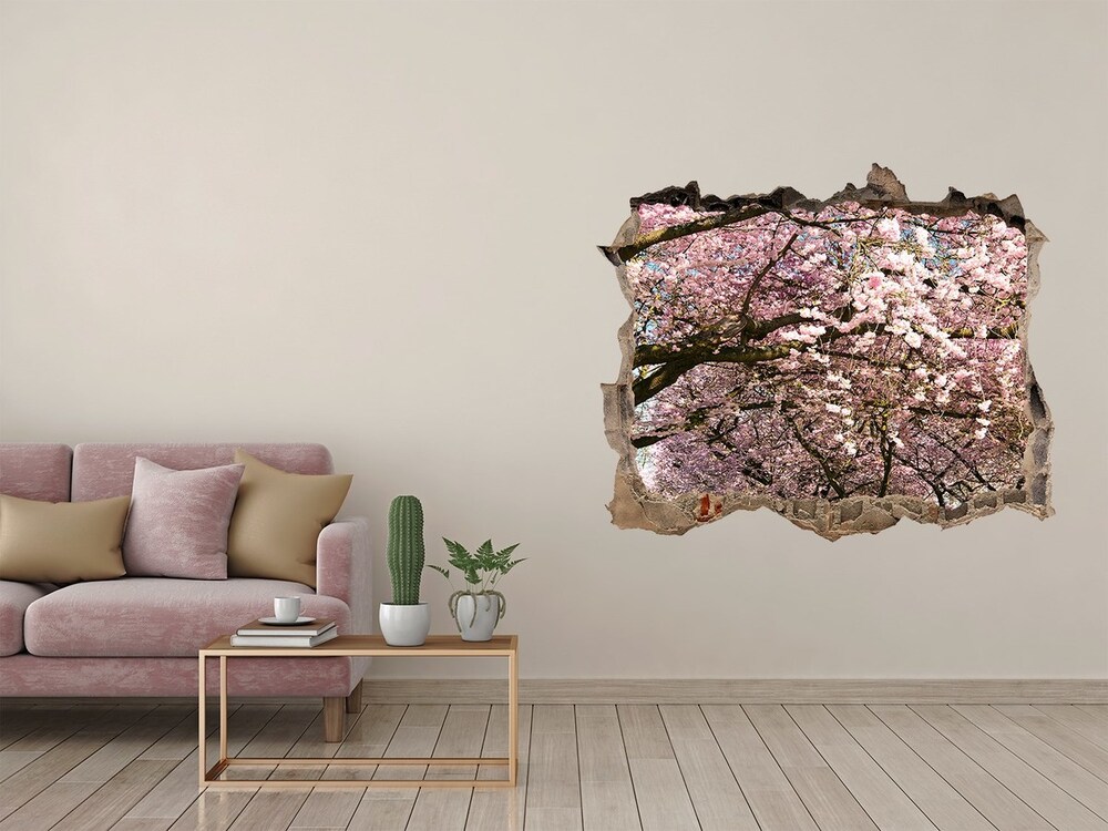 3D wall hole Cherry trees