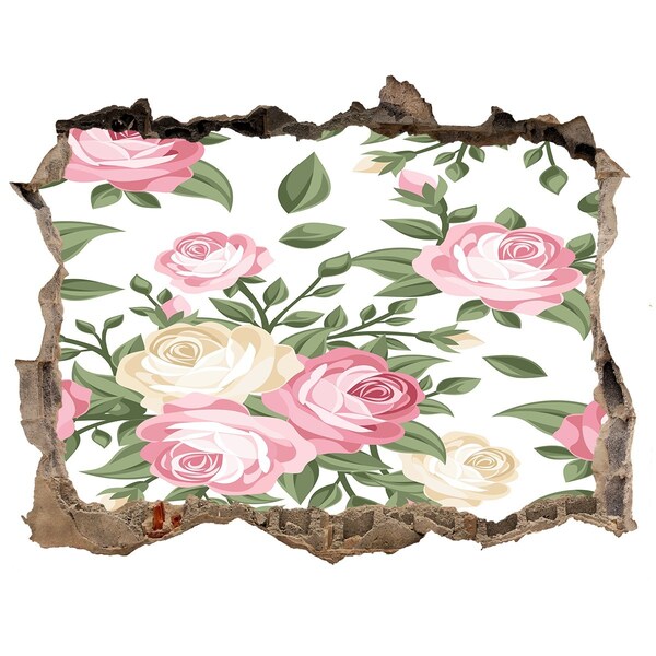 3D wall hole Hole in the Wall Flower Garden