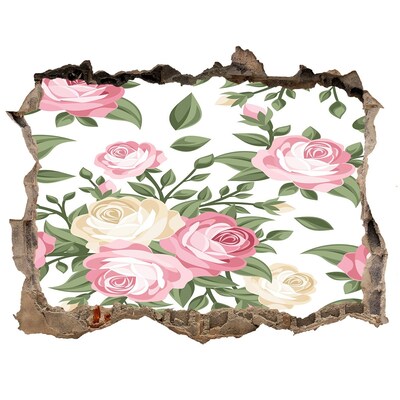 3D wall hole Hole in the Wall Flower Garden