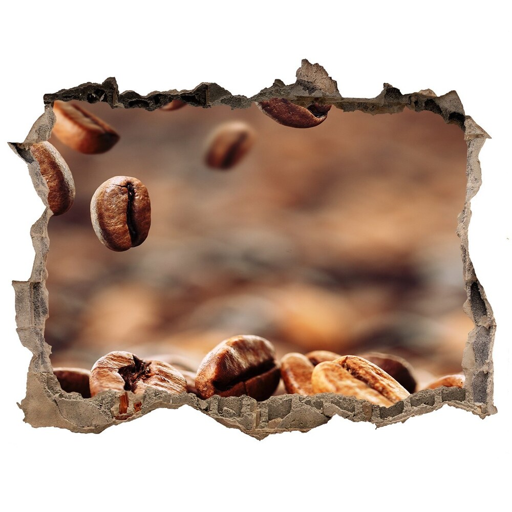 Hole wall sticker Coffee beans