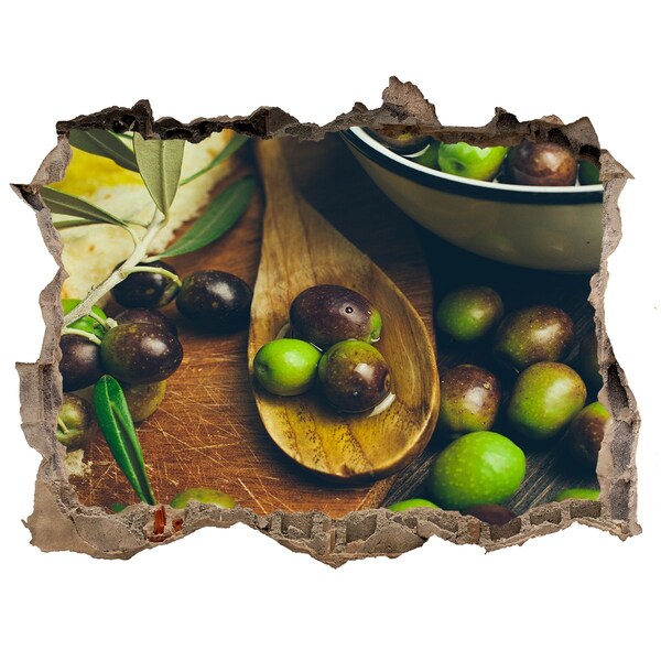 Hole in the wall sticker Olives in the kitchen