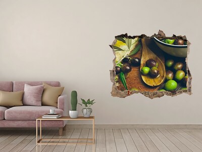 Hole in the wall sticker Olives in the kitchen