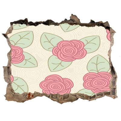 Hole wall sticker Roses