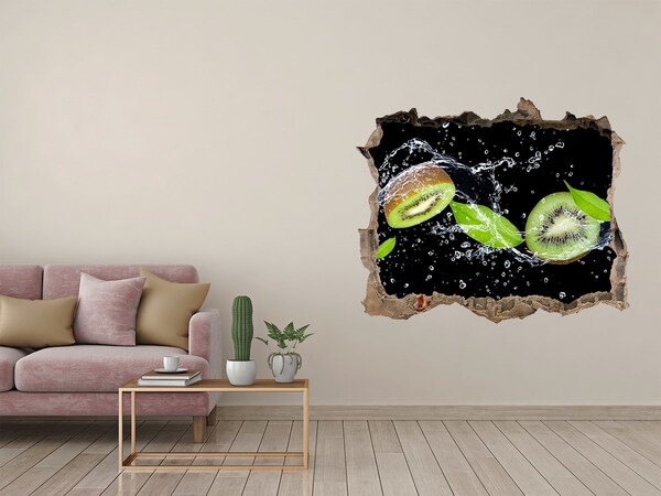 Hole wall sticker Kiwi Fruit Waterfall