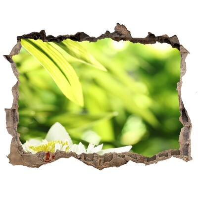 Hole wall sticker water lily