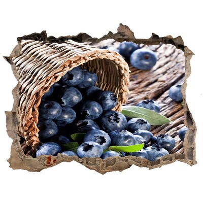 Hole wall sticker Berries in the basket