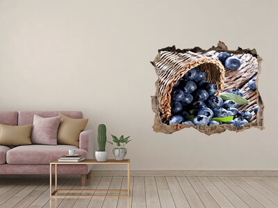 Hole wall sticker Berries in the basket