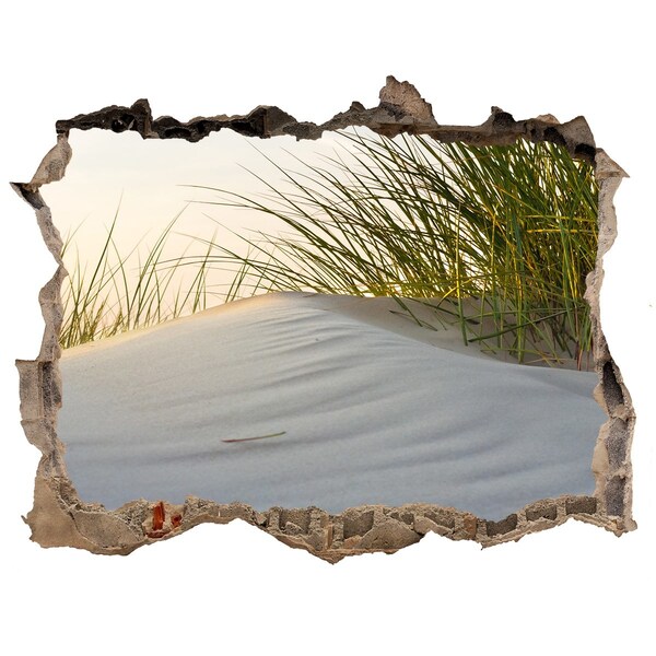 3D wall hole Dune in the sunset light