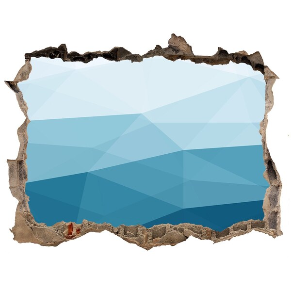 Hole wall sticker The underwater world in the hole